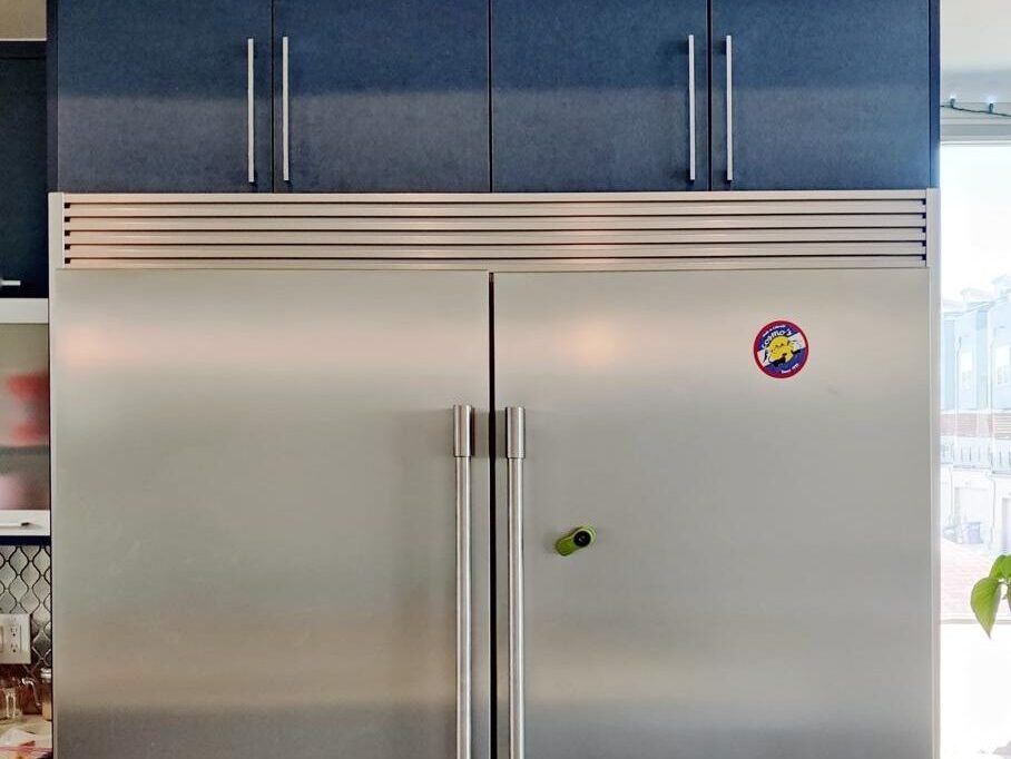 Built-in professional Sub-Zero stainless steel refrigerator